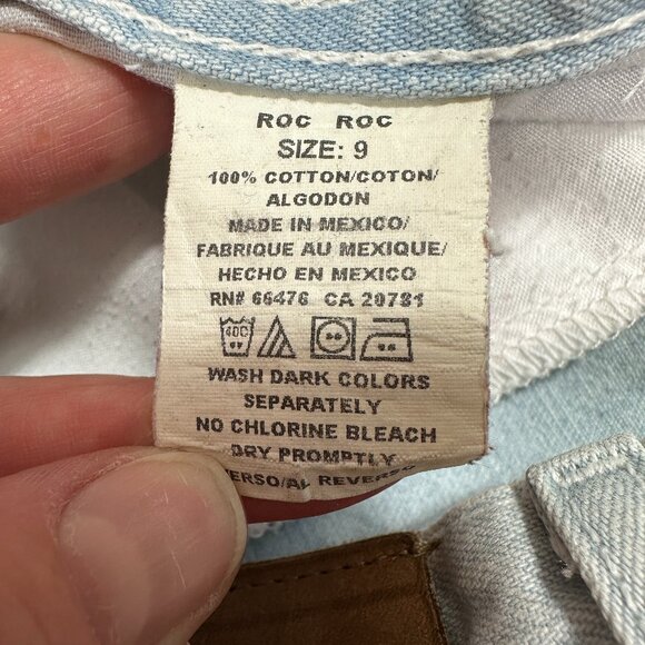 VTG Y2K Tommy Hilfiger Jeans Womens 9 x 31" Carpenter Cargo Boot Flare Flag Loop - Picture 15 of 15